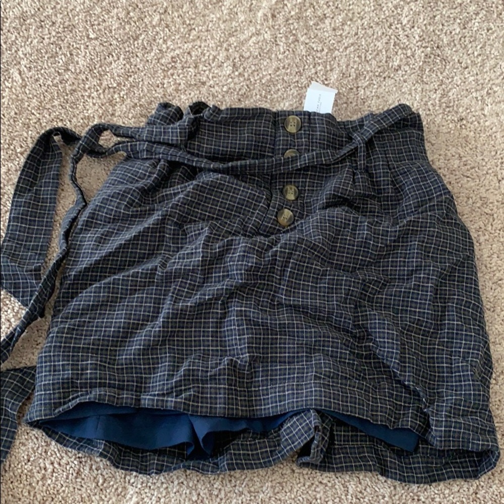 Plaid mini skirt